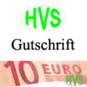 Gutschrift fr HVS Treuepunkte